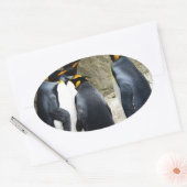 Sticker Ovale King Penguin (Enveloppe)