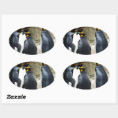 Sticker Ovale King Penguin (Feuille)