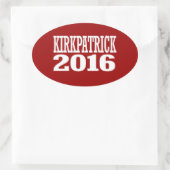 Sticker Ovale Kirkpatrick - Ann Kirkpatrick 2016 (Sac)