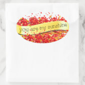 STICKER OVALE KISSES DE SOLEIL (Sac)