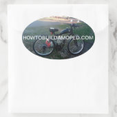 Sticker Ovale Kit de décal moteur à bicyclette motorisé 2 étoile (Sac)