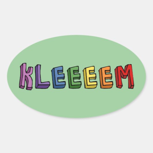 Sticker Ovale Kleem (Devant)