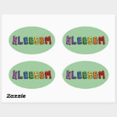 Sticker Ovale Kleem (Feuille)