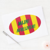 Sticker Ovale Koffer Sticker, couleur (Enveloppe)