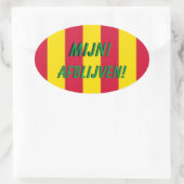 Sticker Ovale Koffer Sticker, couleur (Sac)