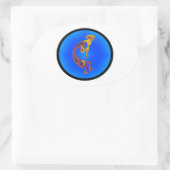 STICKER OVALE KOKOPELLI TAOS SKIES (Sac)