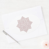 Sticker Ovale Kolam Art#1 (Enveloppe)