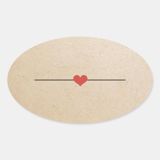 Sticker Ovale Kraft vide (Devant)