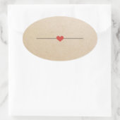 Sticker Ovale Kraft vide (Sac)