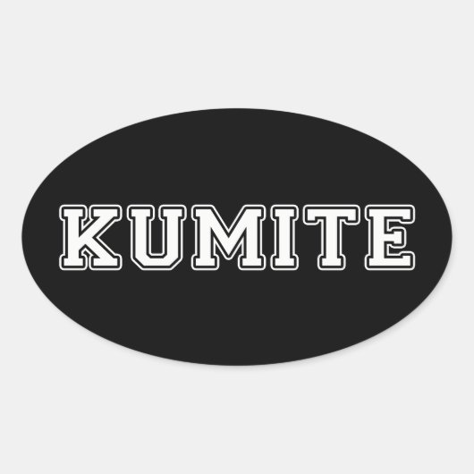Sticker Ovale Kumite (Devant)