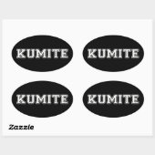 Sticker Ovale Kumite (Feuille)