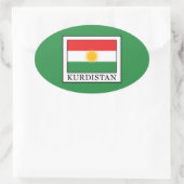 Sticker Ovale Kurdistan (Sac)