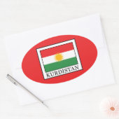 Sticker Ovale Kurdistan (Enveloppe)