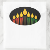 Sticker Ovale kwanzaa cand (Sac)