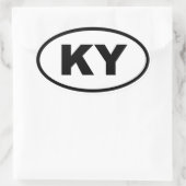 Sticker Ovale KY Kentucky (Sac)