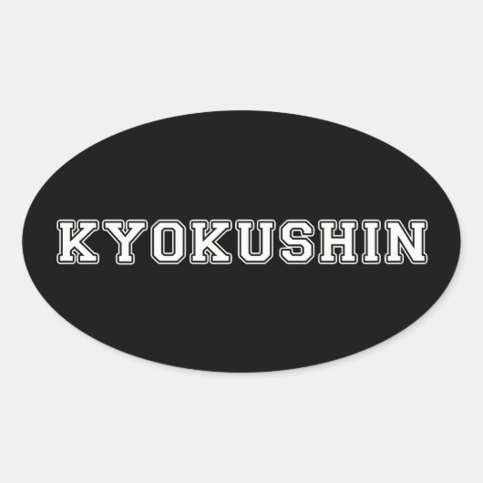 Sticker Ovale Kyokushin Karate (Devant)