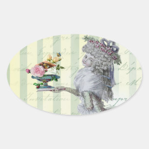 Sticker Ovale La Lettre D'amour