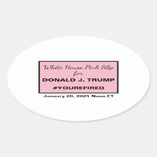 Sticker Ovale La Maison-Blanche à la rose pour les manies de la
