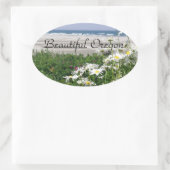 Sticker Ovale "La marguerite estivale" (Sac)
