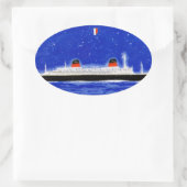 Sticker Ovale La Nouvelle-France (Sac)