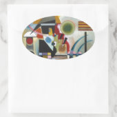 Sticker Ovale La peinture Abstraite de Kandinsky (Sac)