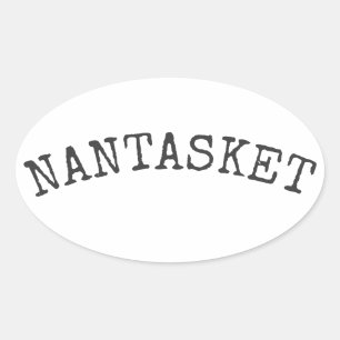 Sticker Ovale La plage de Nantasket