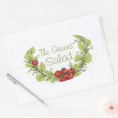 Sticker Ovale La salade des Verts (Enveloppe)