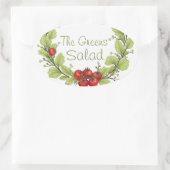 Sticker Ovale La salade des Verts (Sac)
