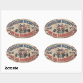 Sticker Ovale La sécurité intérieure commence avec le deuxième a (Feuille)