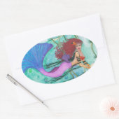 Sticker Ovale La Sphère Mer (Enveloppe)