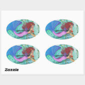 Sticker Ovale La Sphère Mer (Feuille)