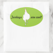 Sticker Ovale La Turquie en mouvement, les clés sont cool, les a (Sac)