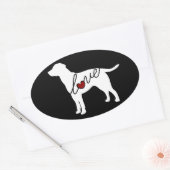 Sticker Ovale Lab Love (Enveloppe)