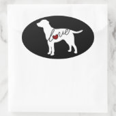 Sticker Ovale Lab Love (Sac)