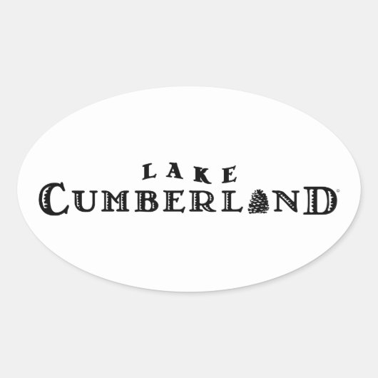 Sticker Ovale Lac Cumberland (Devant)