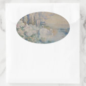 Sticker Ovale Lac Swan (Sac)