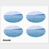 Sticker Ovale Lac Zurich (Feuille)