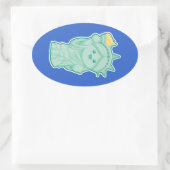Sticker Ovale Lady Liberty (Sac)