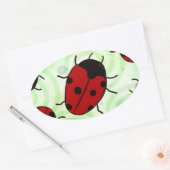 Sticker Ovale Ladybug (Enveloppe)