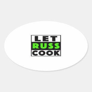 Sticker Ovale Laisse Russ Cook