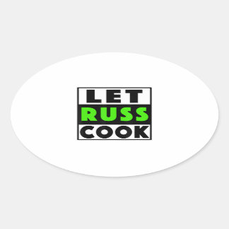 Sticker Ovale Laisse Russ Cook
