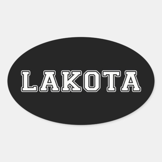 Sticker Ovale Lakota (Devant)