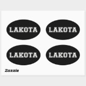 Sticker Ovale Lakota (Feuille)