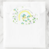 Sticker Ovale L'amour d'une mère est un cadeau précieux (Sac)