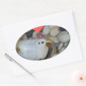 Sticker Ovale L'amour était dans l'air (Enveloppe)