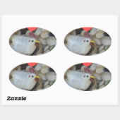 Sticker Ovale L'amour était dans l'air (Feuille)