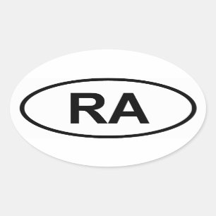 Sticker Ovale L'Argentine "RA "