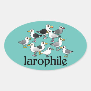 Sticker Ovale Larophile