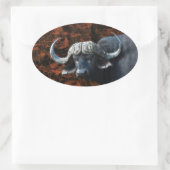 Sticker Ovale L'art imaginaire de Buffalo (Sac)