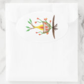 Sticker Ovale L'art Plante de l'enfant (Sac)